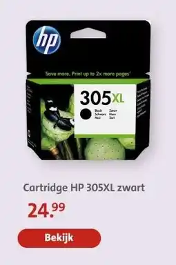 Bruna Cartridge HP 305XL zwart aanbieding