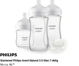Van Asten BabySuperstore Starterset Philips Avent Natural 3.0 Glas 7-delig aanbieding