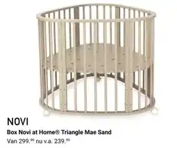 Van Asten BabySuperstore Box Novi at Home Triangle Mae Sand aanbieding