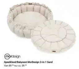 Van Asten BabySuperstore Speelkleed/Babynest MorDesign 3-in-1 Sand aanbieding