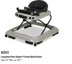 Van Asten BabySuperstore Loopstoel Novi BabyⓇ Funnie Black/Sand aanbieding
