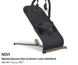 Van Asten BabySuperstore Wipstoel Bouncer Novi at Home® Lotus Solid Black aanbieding