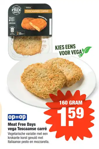 ALDI Meat Free days vega toscaanse carré 160gram aanbieding