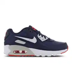 Foot Locker Nike Air Max 90 Kindersneakers - Blauw - Maat 37.5 - Leer aanbieding