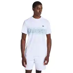 Foot Locker Lacoste Small Croc Logo Stripe T-shirts Heren - Wit - Maat XS aanbieding
