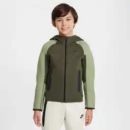 Foot Locker Nike Tech Fleece Hoodies Kinder - Groen - Maat 128 - 137 CM - Poly Fleece aanbieding