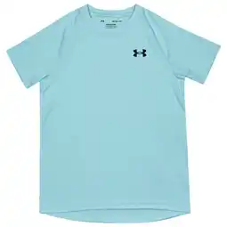 Foot Locker Under Armour Tech Textured T-shirts Kinder - Blauw - Maat 127 - 137 CM - Poly Jersey aanbieding