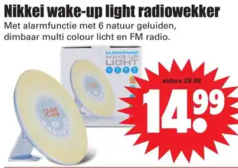 Dirk Nikkei wake-up light radiowekker aanbieding