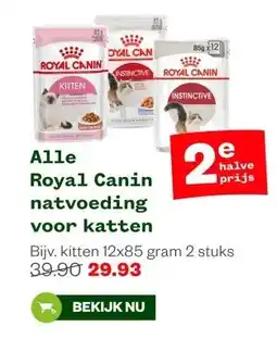 Welkoop Alle Royal Canin natvoeding voor katten aanbieding
