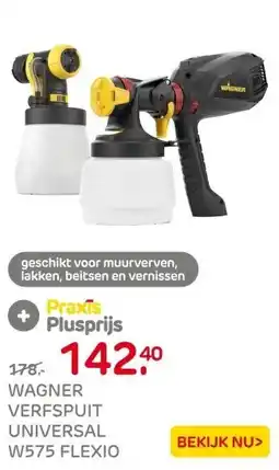 Praxis Wagner HVLP universeel spuitsysteem W aanbieding