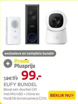 Praxis Eufy Bundel - Deurbel C31 met MicroSD + aanbieding