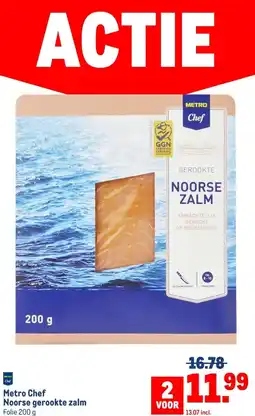 Makro Metro Chef Noorse gerookte zalm aanbieding