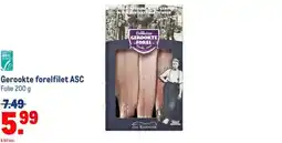 Makro Gerookte forelfilet ASC aanbieding
