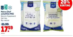 Makro Metro Chef scholfilet MSC aanbieding