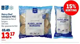 Makro Metro Chef kabeljauw MSC aanbieding