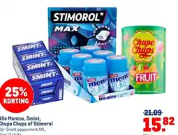 Makro Alle Mentos, Smint, Chupa Chups of Stimorol aanbieding
