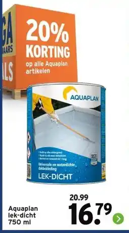 GAMMA Aquaplan lek-dicht aanbieding