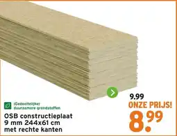 GAMMA OSB constructieplaat 9 mm 244x61 cm met rechte kanten aanbieding