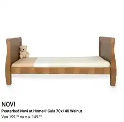 Van Asten BabySuperstore Peuterbed Novi at Home® Gala 70x140 Walnut aanbieding