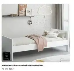 Van Asten BabySuperstore Kinderbed 1-Persoonsbed 90x200 Noel Wit aanbieding
