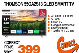 Correct Thomson 55qa2s13 qled smart tv aanbieding