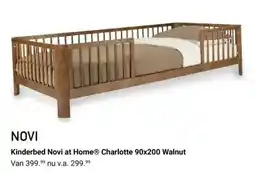 Van Asten BabySuperstore Kinderbed Novi at Home® Charlotte 90x200 Walnut aanbieding