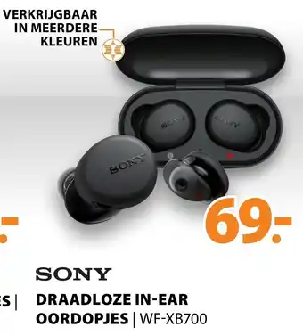 Expert SONY Draadloze in-ear oordopjes | WF-XB700 aanbieding