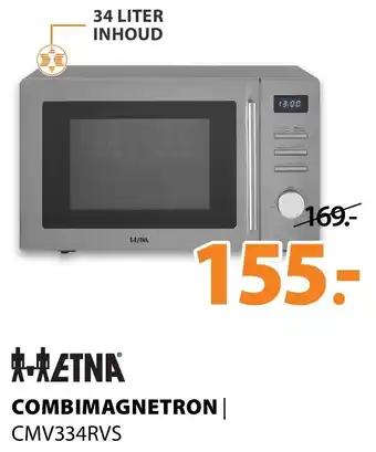 Expert Etna Combimagnetron | CMV334RVS aanbieding