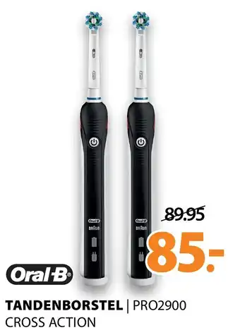 Expert Oral-B Elektrische tandenborstel | Pro2900 CROSS ACTION aanbieding