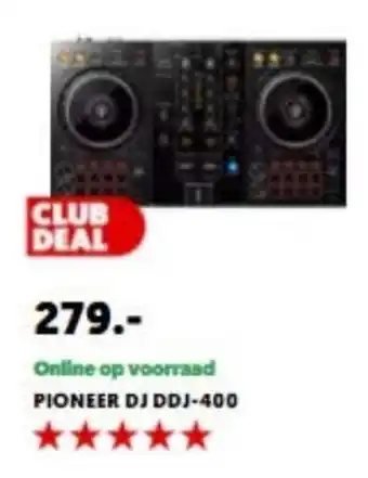 MediaMarkt Pioneer DJ DDJ-400 aanbieding