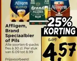Vomar Voordeelmarkt Affligem, Brand Speciaalbier of Pils aanbieding