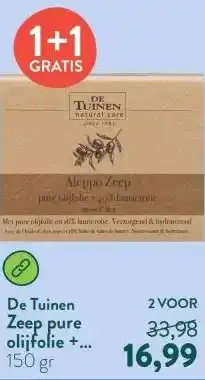 Holland & Barrett Zeep pure olijfolie + 40% laurierolie aanbieding