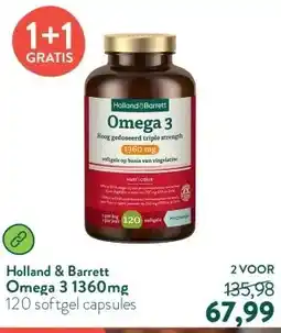 Holland & Barrett Omega 3 1360mg aanbieding