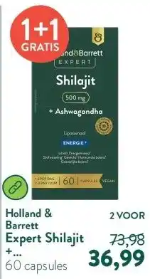 Holland & Barrett Expert Shilajit + Ashwagandha 500mg Liposomaal aanbieding