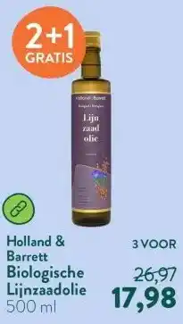 Holland & Barrett Biologische Lijnzaadolie aanbieding