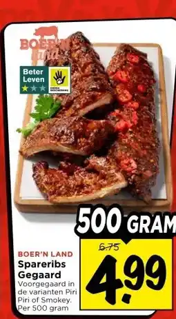 Vomar Voordeelmarkt BOER'N LAND Spareribs Gegaard aanbieding