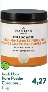 Holland & Barrett Pure Poeder Curcuma Zwarte Peper aanbieding