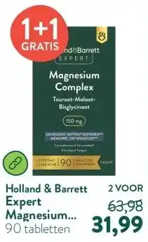 Holland & Barrett Expert Magnesium Complex Tauraat-Malaat-Bisglycinaat 150mg aanbieding