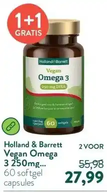 Holland & Barrett Vegan Omega 3 250mg DHA - 60 softgels aanbieding
