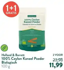 Holland & Barrett 100% Ceylon Kaneel Poeder Biologisch aanbieding