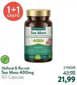 Holland & Barrett Sea Moss 400mg aanbieding