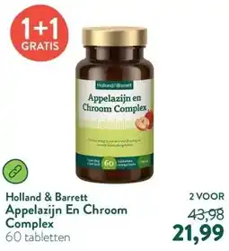 Holland & Barrett Appelazijn En Chroom Complex aanbieding