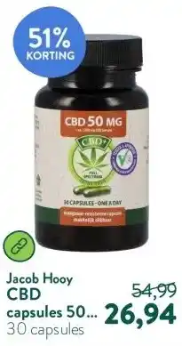Holland & Barrett CBD capsules 50 mg aanbieding