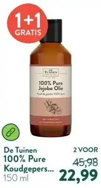 Holland & Barrett 100% Pure Koudgeperste Jojoba Olie aanbieding
