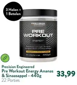 Holland & Barrett Pre Workout Energy Ananas & Sinaasappel - 440g aanbieding