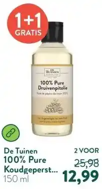 Holland & Barrett 100% Pure Koudgeperste Druivenpitolie aanbieding