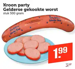 Coop Kroon party Gelderse gekookte worst aanbieding