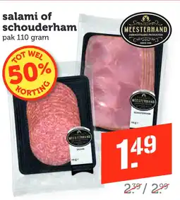 Coop salami of schouderham aanbieding