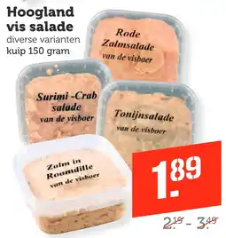 Coop Hoogland vis salade aanbieding