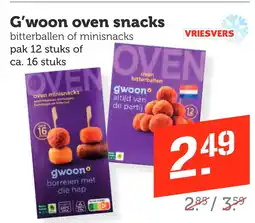 Coop G'woon oven snacks aanbieding
